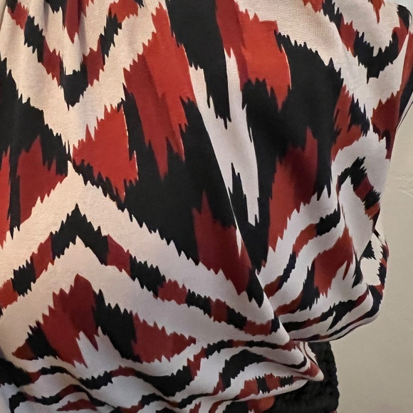 Summer Strapless Midi Boho Dress brown, white, black  Women: size  4-6 - Picture 8 of 11